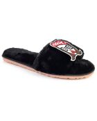 Chaussons en fausse fourrure Mila noirs