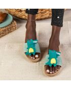 Mules Scarlett bleus