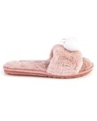 Chaussons en fausse fourrure Layla roses