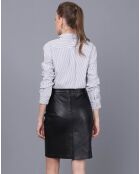 Jupe en Cuir Louise noire