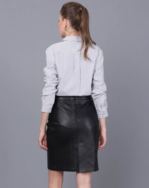 Jupe en Cuir Louise noire