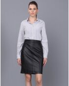Jupe en Cuir Louise noire
