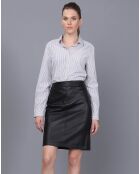 Jupe en Cuir Louise noire
