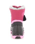 Bottes de neige fourrées Abby cerise/noir