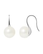 Boucles d'oreilles Vigule en Argent & Perles d'Eau Douce boutons blanc naturel