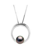 Collier Cercle en Argent & Perle de Tahiti ronde