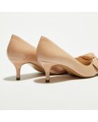 Trotteurs en Cuir Venisa vieux roses - Talon 5 cm