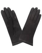 Gants en Cuir d'Agneau doublure Soie chocolat