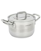 Marmite induction avec couvercle inox - D.24 cm