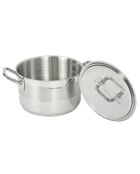 Marmite induction avec couvercle inox - D.24 cm