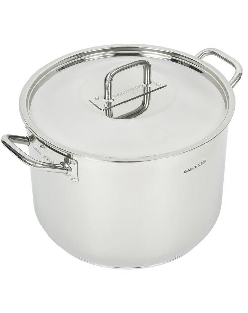 Induktionstopf mit Edelstahldeckel - D.38 cm