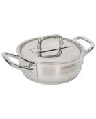 Faitout induction avec couvercle inox - D.24 cm