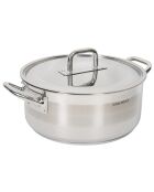 Faitout induction avec couvercle inox - D.36 cm