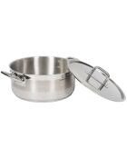 Faitout induction avec couvercle inox - D.36 cm