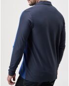 Polo Stretch bicolore bleu/marine