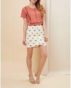 T-Shirt Eleonore Broderies rose