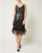 Robe  Paillettes noire