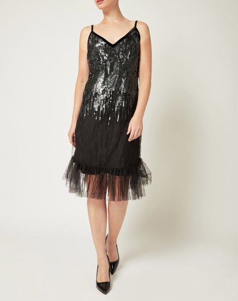 Robe  Paillettes noire