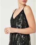 Robe  Paillettes noire