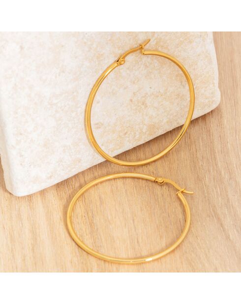 Große Goldohrringe Elola