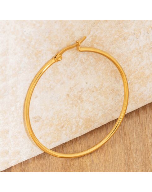 Große Goldohrringe Elola