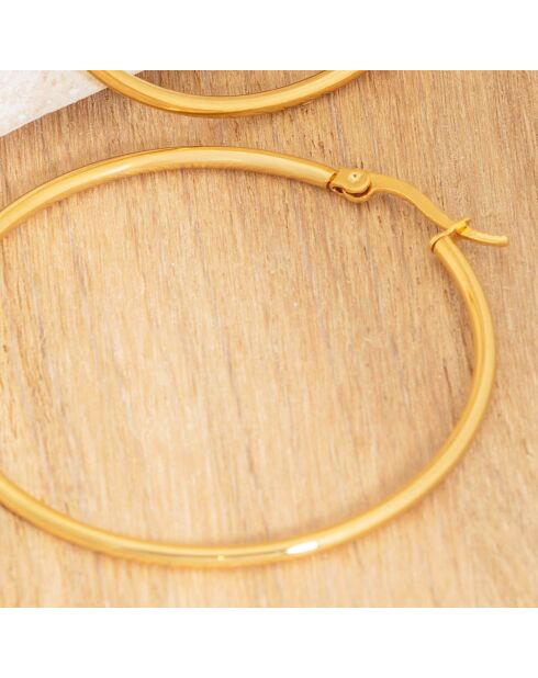 Große Goldohrringe Elola