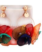 Boucles d'oreilles Flowers Bouquet doré/multicolore
