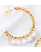Ohrringe Pearls Of Crown aus Gold