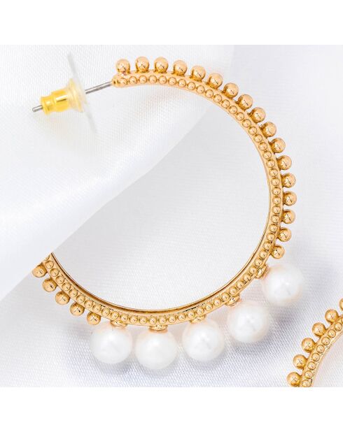 Ohrringe Pearls Of Crown aus Gold