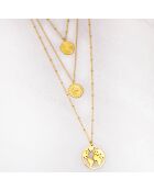 Ofelie World Halskette aus goldfarbenem Stahl