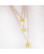 Ofelie World Halskette aus goldfarbenem Stahl