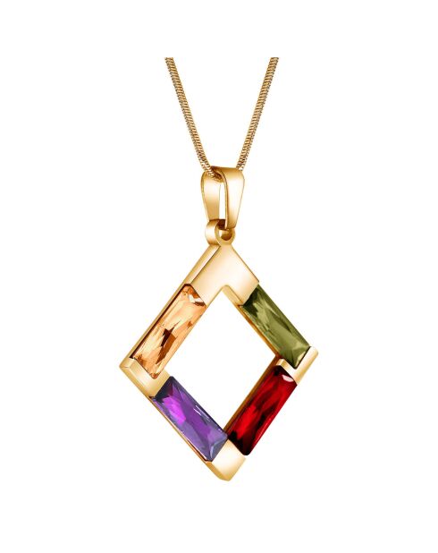 Rocada goud/veelkleurige ketting