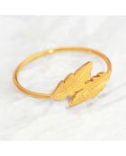 Bague ajustable Birdy en Acier doré