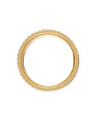 3 Bagues Unidas en Acier argenté/doré/doré rose