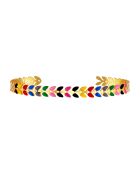 Bracelet jonc Noguera en Acier doré/multicolore