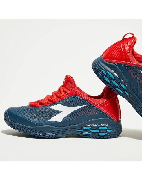 Sneakers tennis Speed bleu/rouge