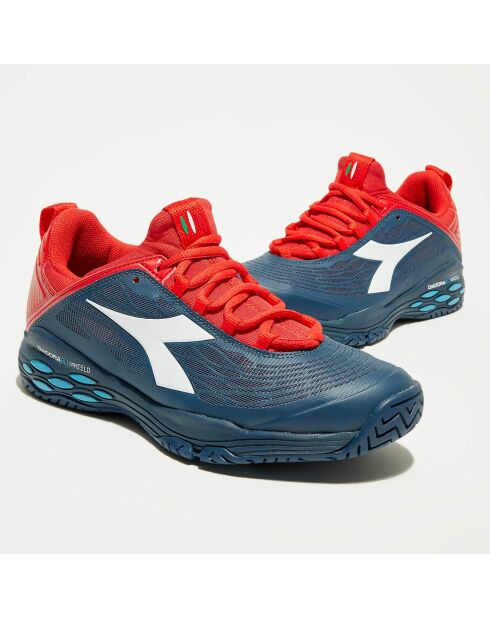 Sneakers tennis Speed bleu/rouge