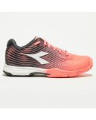 Sneakers tennis Competition corail/noir