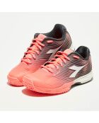 Sneakers tennis Competition corail/noir