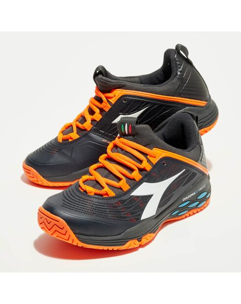 Sneakers tennis Speed noir/orange