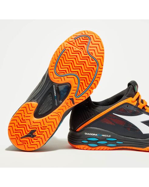 Sneakers tennis Speed noir/orange