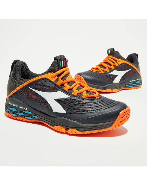 Sneakers tennis Speed noir/orange