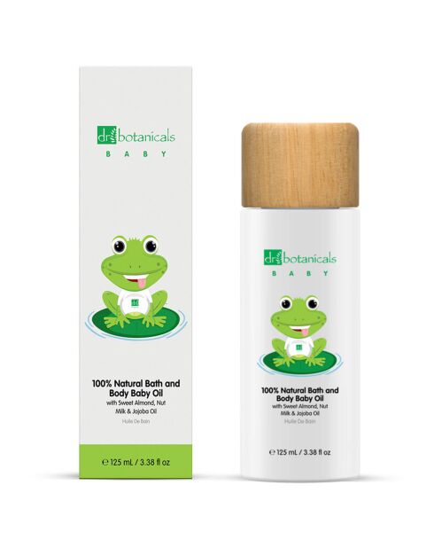 Huile de Bain et Corps pour Bébé à l'huile de Jojoba et Amande douce 125 ml