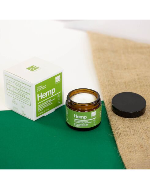 Ontspannende en antioxiderende nachtcrème met hennepolie 60 ml