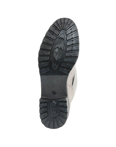 Bikers en Velours de Cuir Vulcano grises