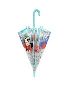 Parapluie cloche enfant fille Disney Minnie - Résiste au vent transparent/turquoise