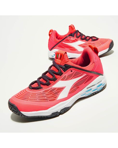 Sneakers tennis Speed corail fluo