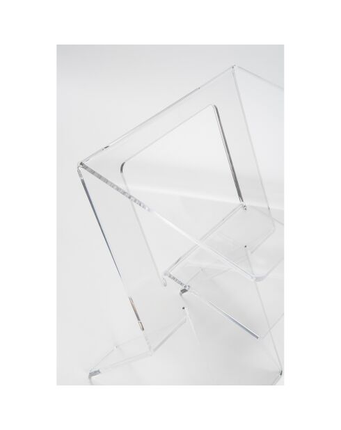 Tavolino trasparente - 33x27x49 cm