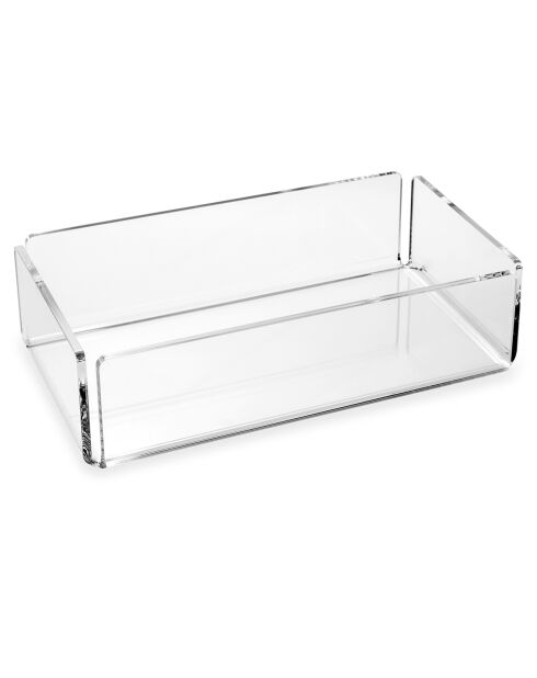 Boîte de rangement clio transparent  - 24x14.5x6 cm