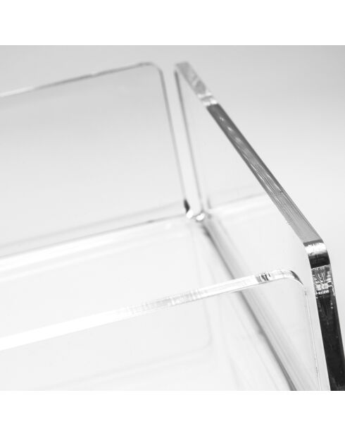 Boîte de rangement clio transparent  - 24x14.5x6 cm